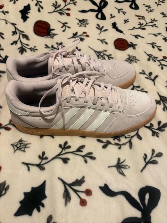 adidas Shoes - adidas Women's Light Pink Suede Sneakers with Gum Sole